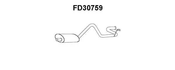 Rear Muffler (FD30759)