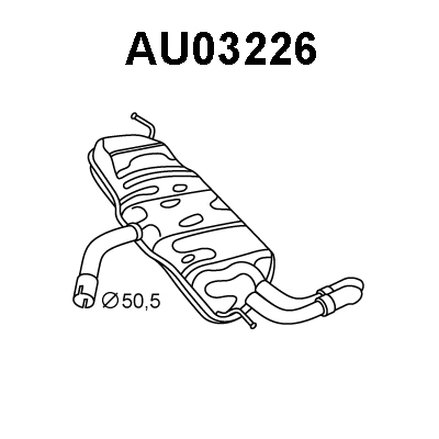 Rear Muffler (AU03226)