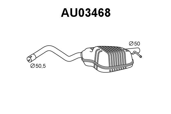 Rear Muffler (AU03468)