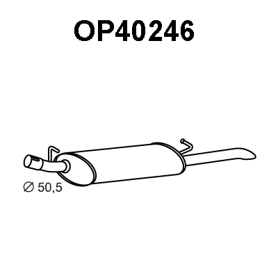 Rear Muffler (OP40246)