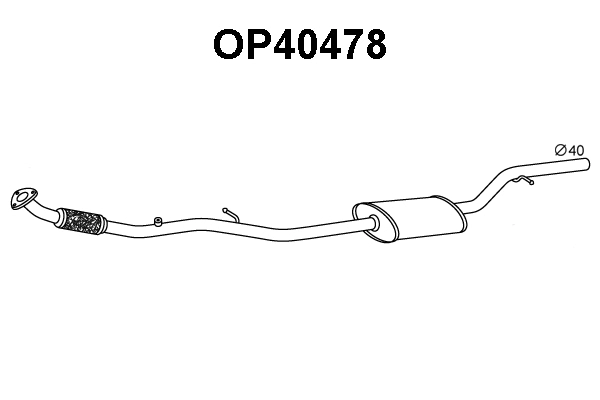Front Muffler (OP40478)