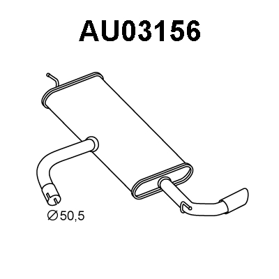 Rear Muffler (AU03156)