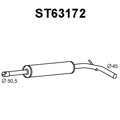 Front Muffler (ST63172)