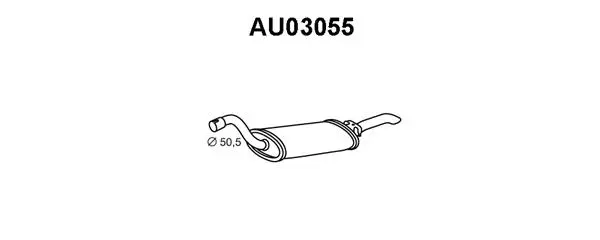 Rear Muffler (AU03055)