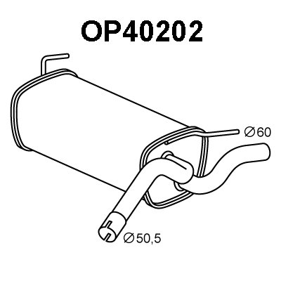 Rear Muffler (OP40202)