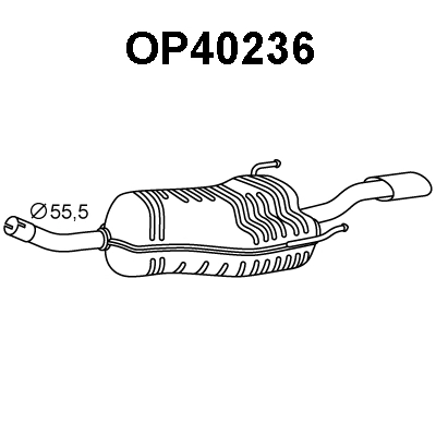 Rear Muffler (OP40236)