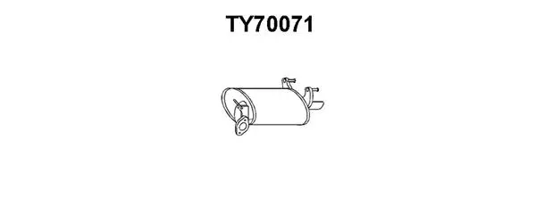 Rear Muffler (TY70071)