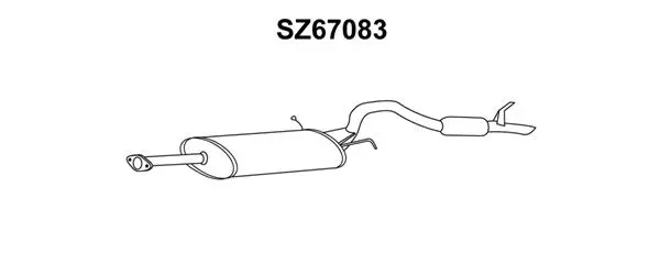 Rear Muffler (SZ67083)