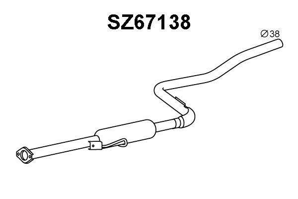 Front Muffler (SZ67138)