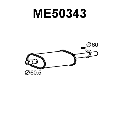 Rear Muffler (ME50343)