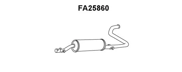 Rear Muffler (FA25860)