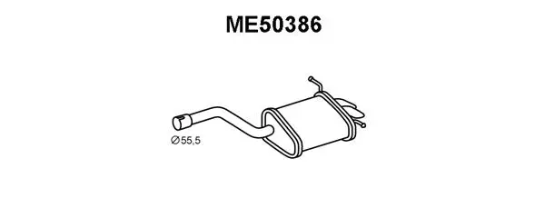 Rear Muffler (ME50386)