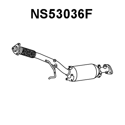 Soot/Particulate Filter, exhaust system (NS53036F)