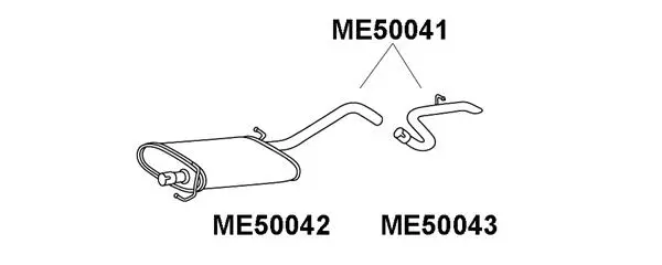 Exhaust Pipe (ME50043)