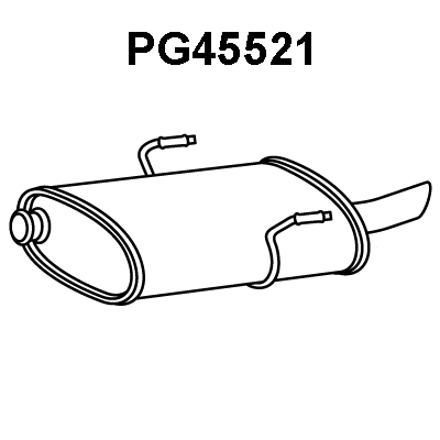 Rear Muffler (PG45521)