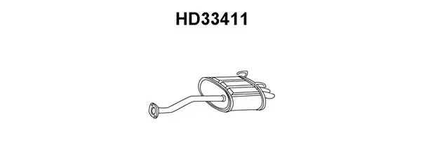 Rear Muffler (HD33411)