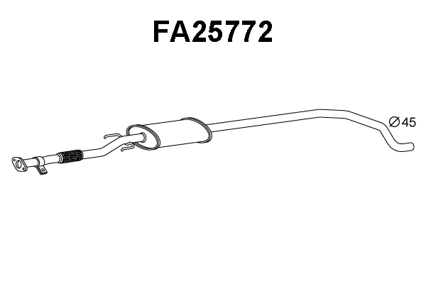 Front Muffler (FA25772)