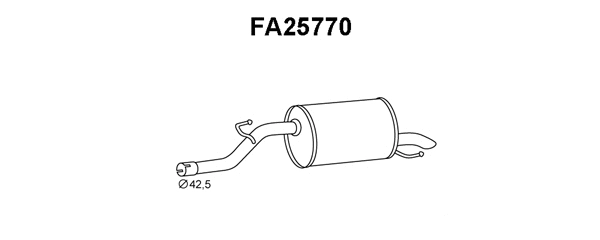 Rear Muffler (FA25770)