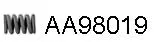 Spring, exhaust pipe (AA98019)