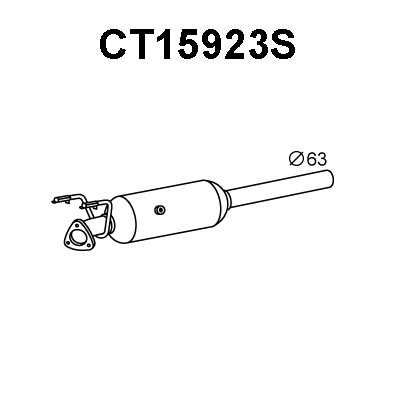 Soot/Particulate Filter, exhaust system (CT15923S)