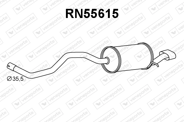 Rear Muffler (RN55615)