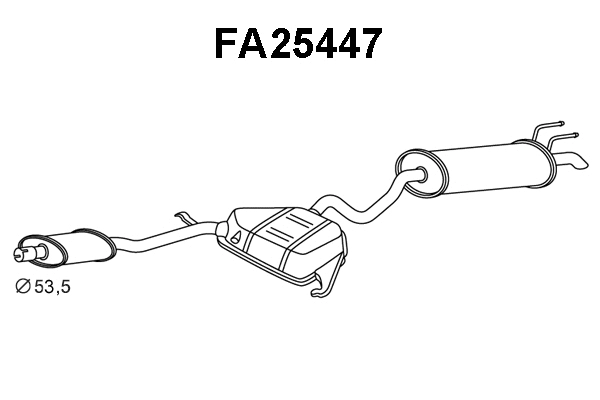 Rear Muffler (FA25447)