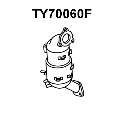 Soot/Particulate Filter, exhaust system (TY70060F)