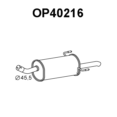 Rear Muffler (OP40216)