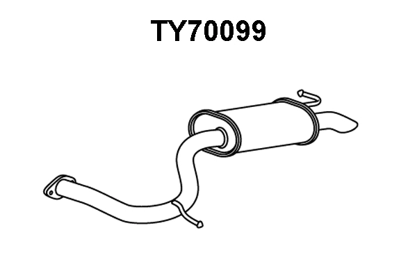 Rear Muffler (TY70099)