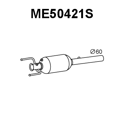 Soot/Particulate Filter, exhaust system (ME50421S)