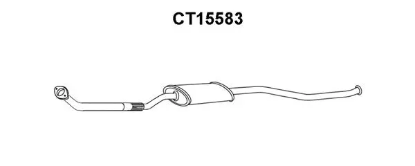 Front Muffler (CT15583)