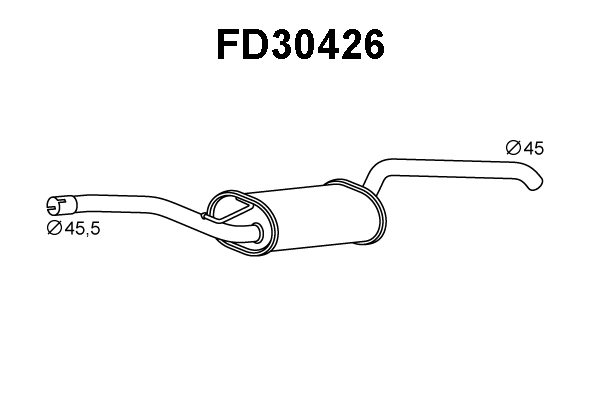 Rear Muffler (FD30426)