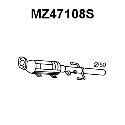 Soot/Particulate Filter, exhaust system (MZ47108S)