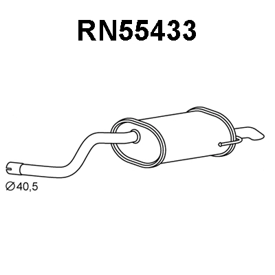 Rear Muffler (RN55433)