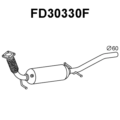 Soot/Particulate Filter, exhaust system (FD30330F)
