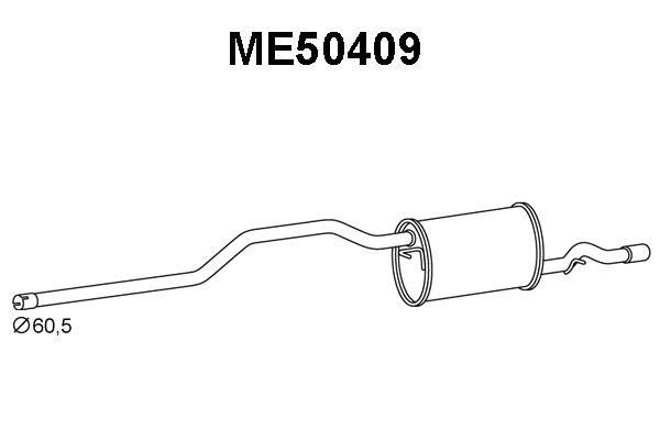Rear Muffler (ME50409)