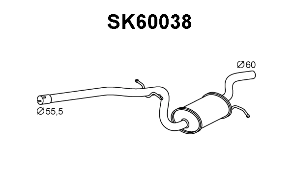 Centre Muffler (SK60038)