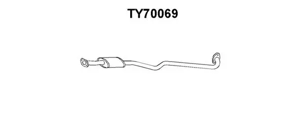 Front Muffler (TY70069)