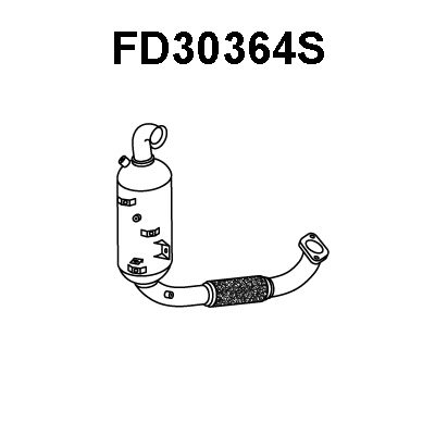 Soot/Particulate Filter, exhaust system (FD30364S)