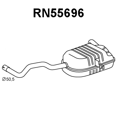 Rear Muffler (RN55696)