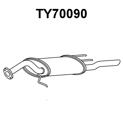 Rear Muffler (TY70090)
