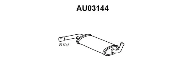 Front Muffler (AU03144)