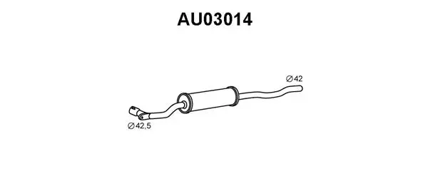 Front Muffler (AU03014)