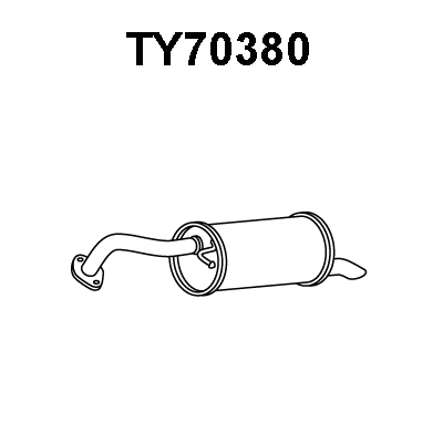 Rear Muffler (TY70380)