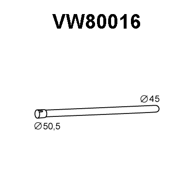 Exhaust Pipe (VW80016)