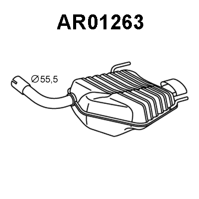 Rear Muffler (AR01263)