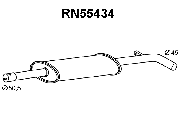 Front Muffler (RN55434)