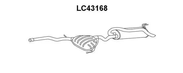 Rear Muffler (LC43168)