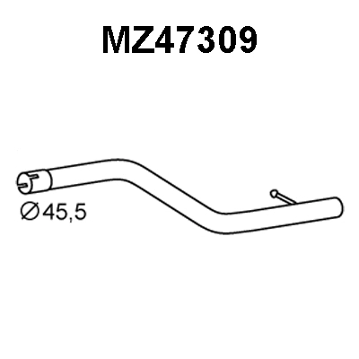 Exhaust Pipe (MZ47309)
