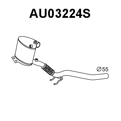 Soot/Particulate Filter, exhaust system (AU03224S)